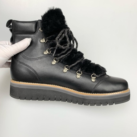NEW Cole Haan ZeroGrand Lodge Hiker Boot BLACK Waterproof Size 9.5 - Picture 6 of 13